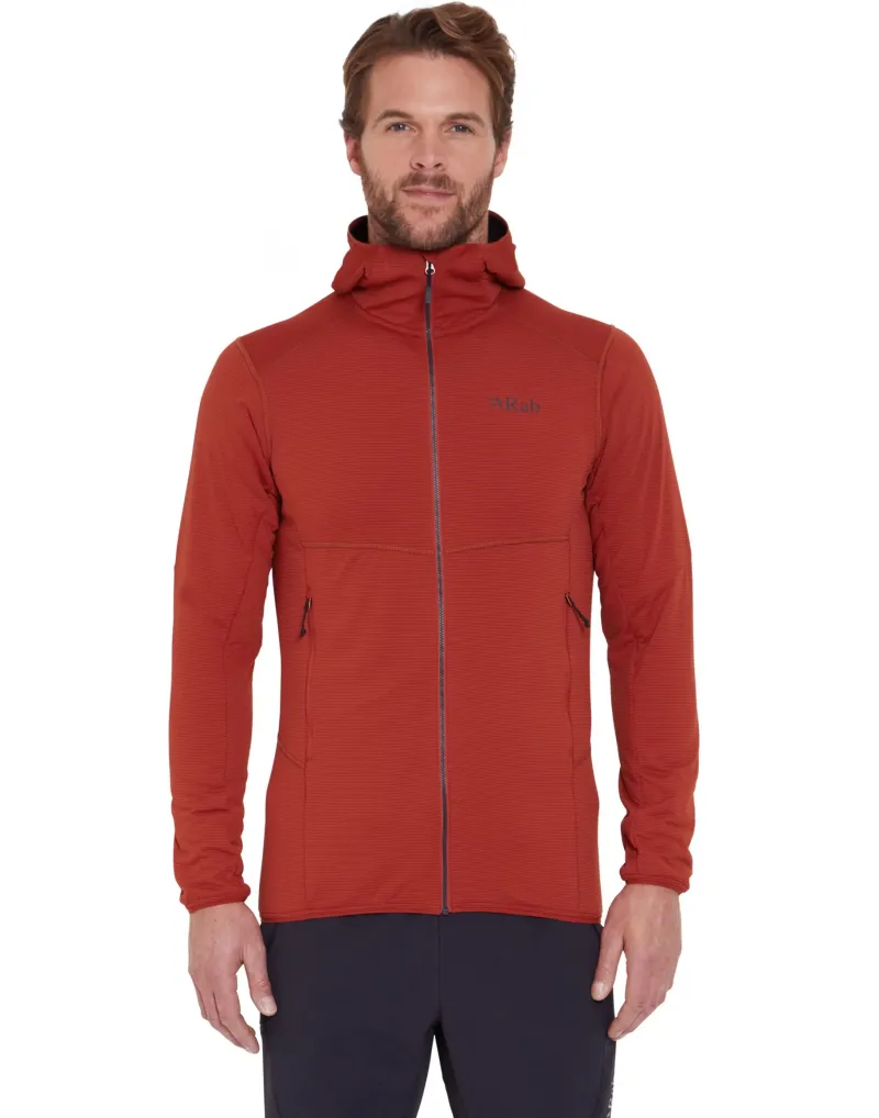 Rab Fleece & Mid Layer-Mens Evolute Hoody - Tuscan Red