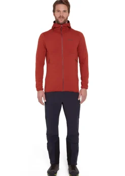 Rab Fleece & Mid Layer-Mens Evolute Hoody - Tuscan Red
