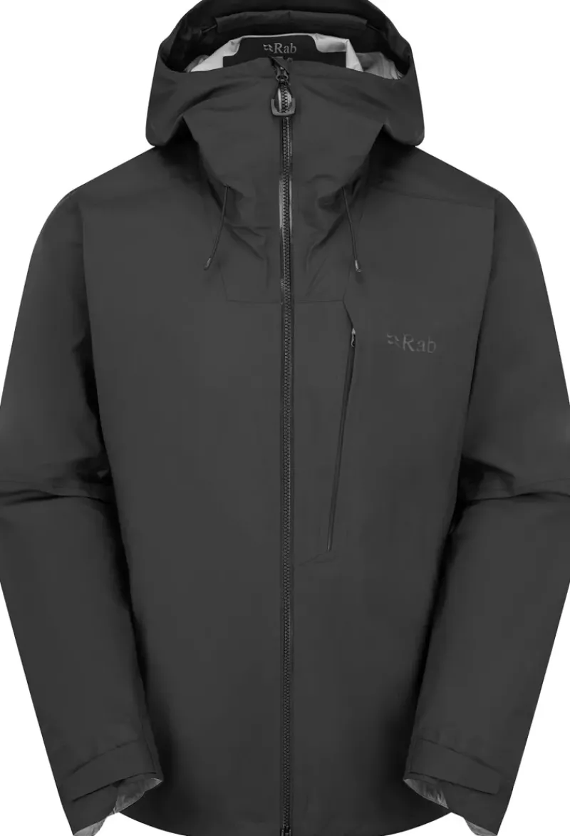 Rab Waterproof Jackets-Mens Firewall Alpine Jacket - Black