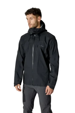 Rab Waterproof Jackets-Mens Firewall Alpine Jacket - Black
