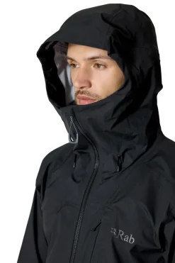 Rab Waterproof Jackets-Mens Firewall Alpine Jacket - Black