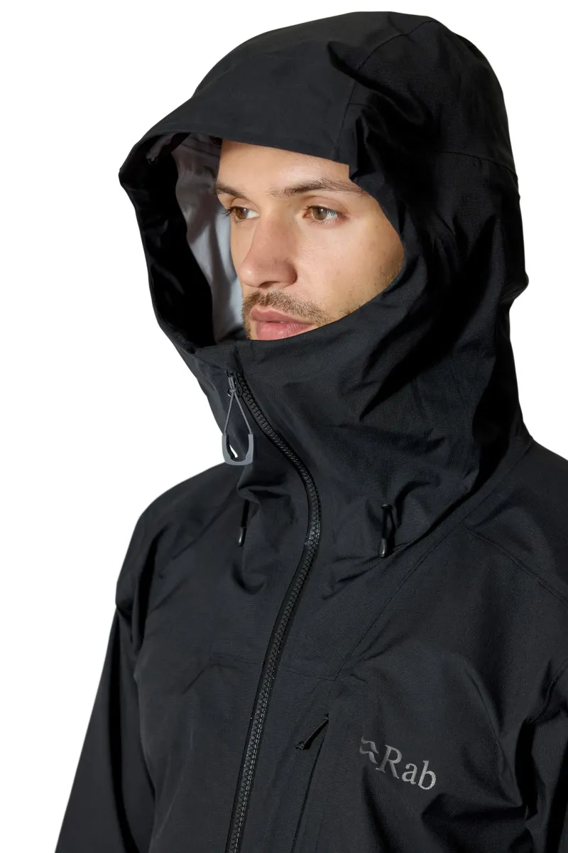 Rab Waterproof Jackets-Mens Firewall Alpine Jacket - Black