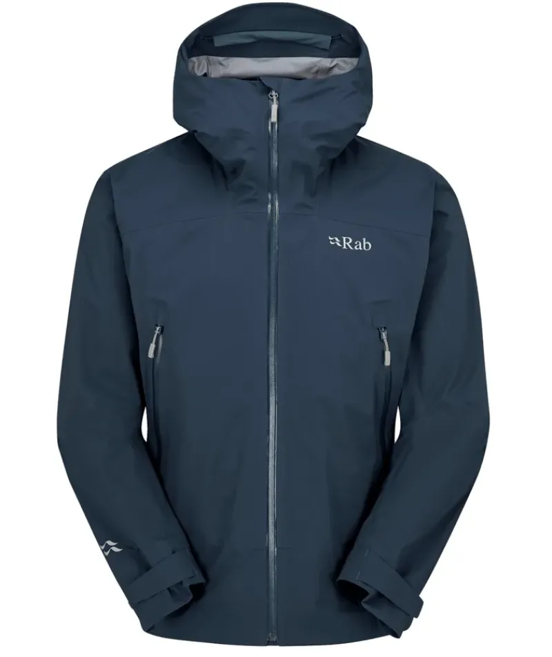 Rab Waterproof Jackets-Mens Firewall Light Jacket - Tempest Blue