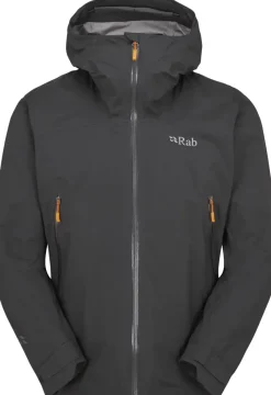 Rab Waterproof Jackets-Mens Firewall Light Jacket - Anthracite