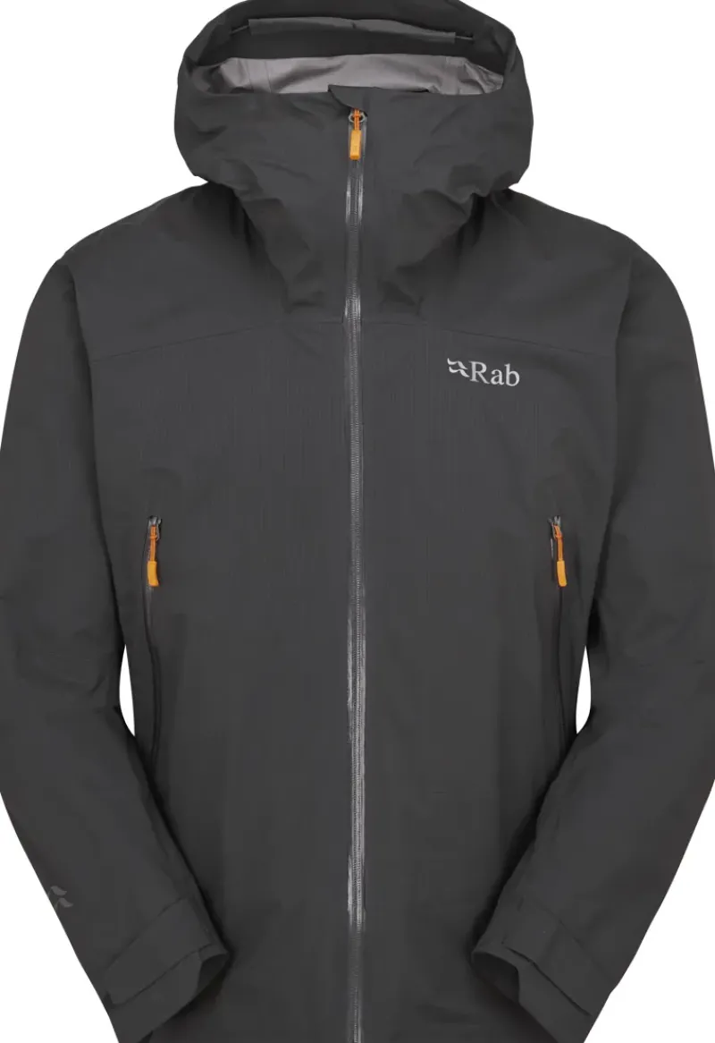 Rab Waterproof Jackets-Mens Firewall Light Jacket - Anthracite