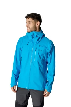 Rab Waterproof Jackets-Mens Firewall Mountain Jacket - Maya Blue