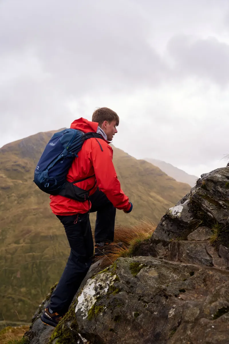 Rab Waterproof Jackets-Mens Firewall Mountain Jacket - Dark Horizon