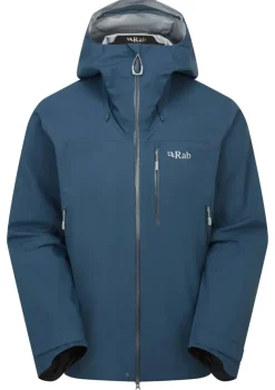 Rab Waterproof Jackets-Mens Firewall Mountain Jacket - Tempest Blue