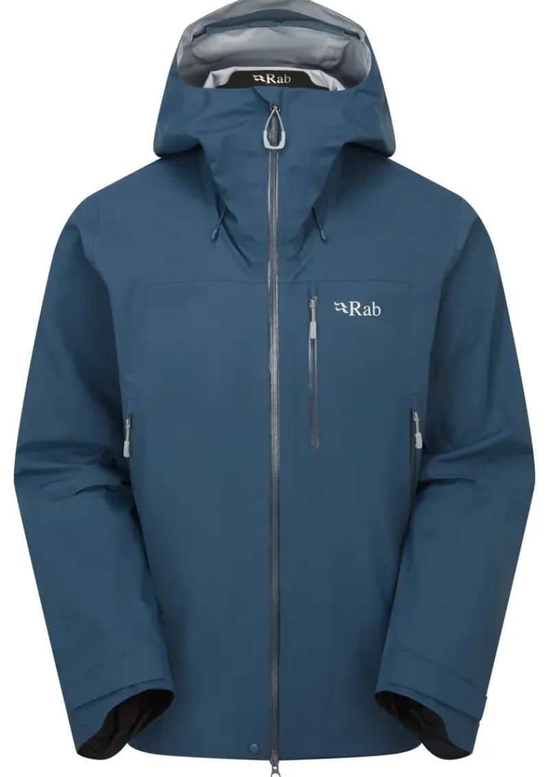 Rab Waterproof Jackets-Mens Firewall Mountain Jacket - Tempest Blue