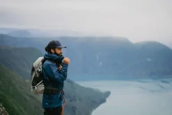 Rab Waterproof Jackets-Mens Firewall Mountain Jacket - Tempest Blue