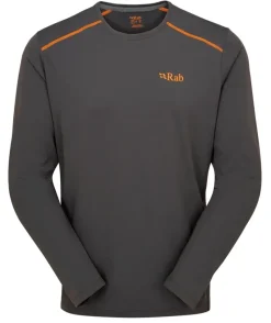 Rab T-Shirts & Baselayers-Mens Force Long Sleeved Tee - Graphene