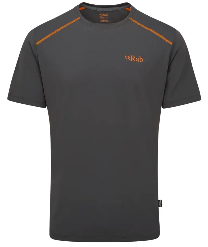 Rab T-Shirts & Baselayers-Mens Force Short Sleeved Tee - Graphene
