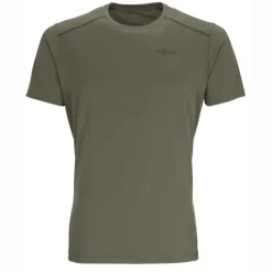 Rab T-Shirts & Baselayers-Mens Force Short Sleeved Tee - Light Khaki