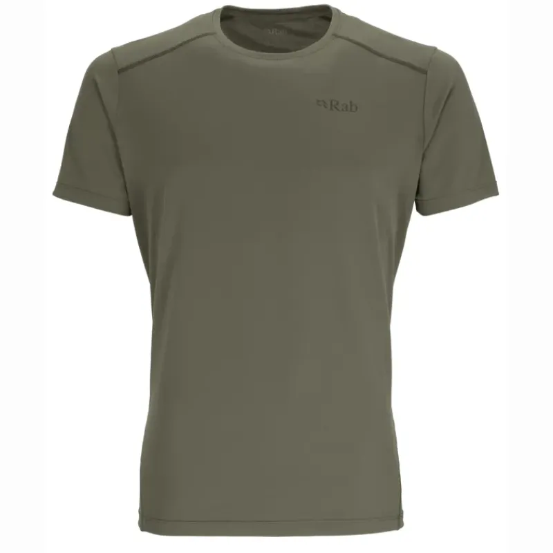 Rab T-Shirts & Baselayers-Mens Force Short Sleeved Tee - Light Khaki