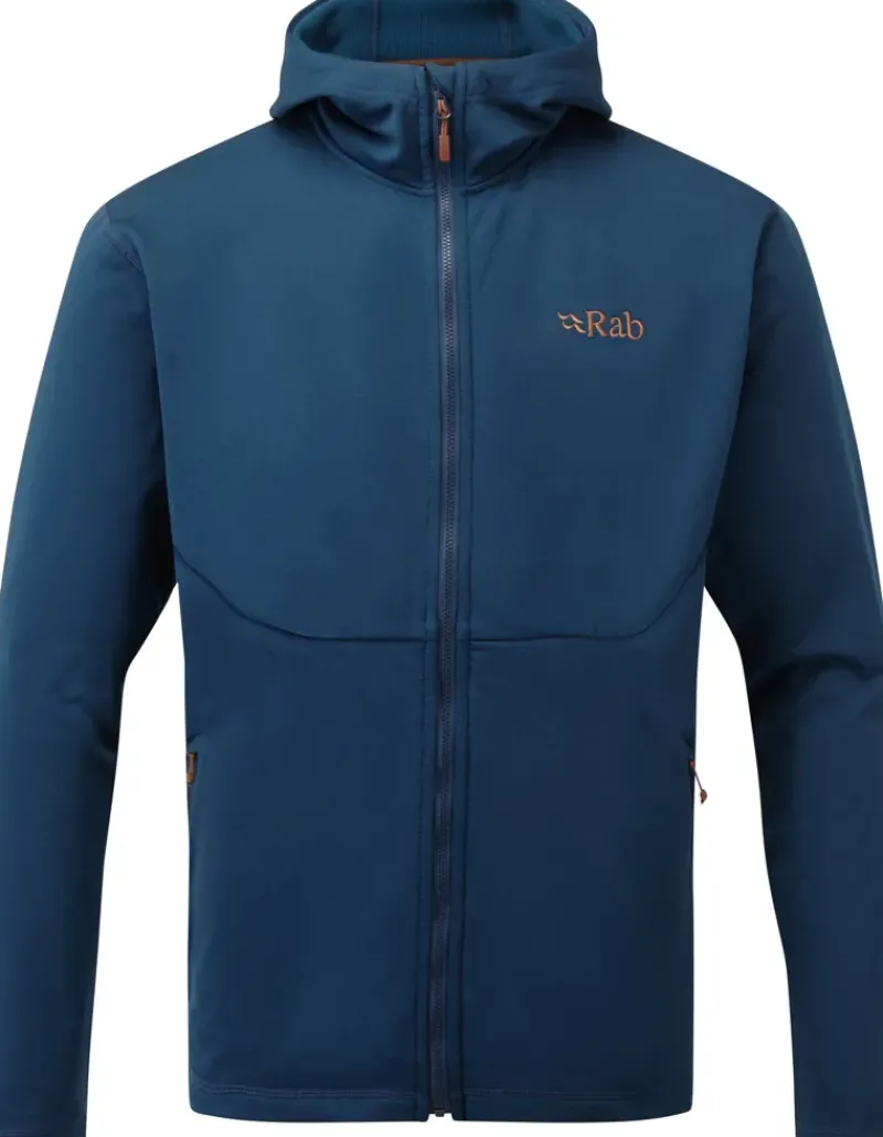 Rab Fleece & Mid Layer-Mens Geon Hoody - Deep Ink-Ink Marl