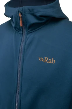 Rab Fleece & Mid Layer-Mens Geon Hoody - Deep Ink-Ink Marl