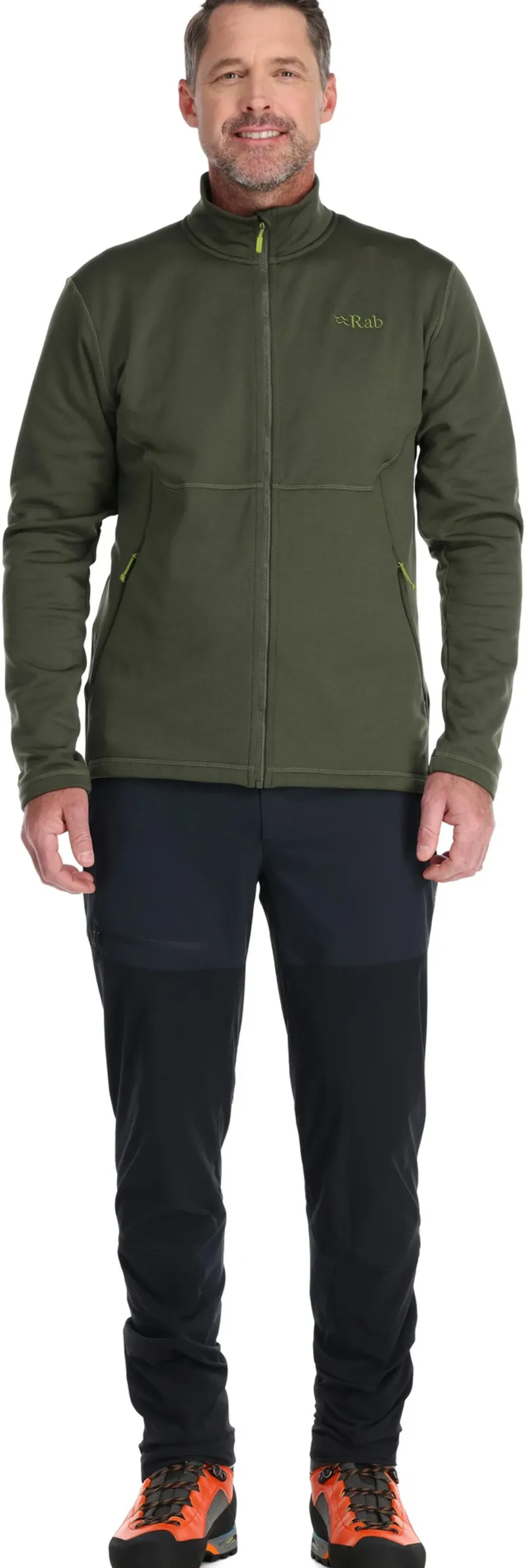 Rab Fleece & Mid Layer-Mens Geon Jacket - Army