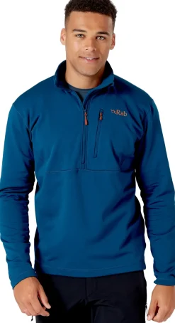 Rab Fleece & Mid Layer-Mens Geon Pull-On - Deep Ink-Ink Marl