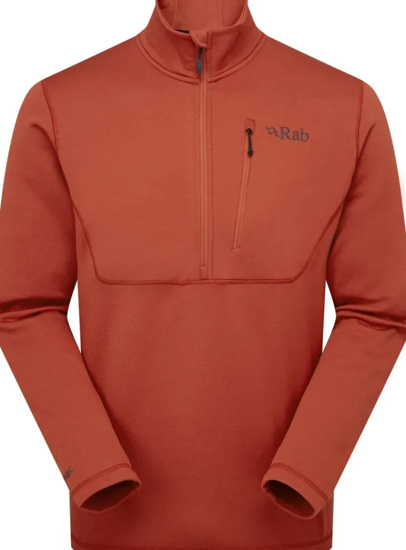 Rab Fleece & Mid Layer-Mens Geon Pull-On - Tuscan Red