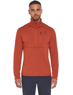 Rab Fleece & Mid Layer-Mens Geon Pull-On - Tuscan Red