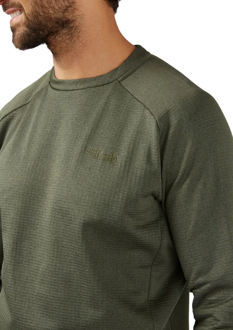 Rab Fleece & Mid Layer-Mens Graviton Crew - Army