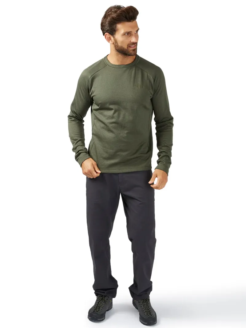 Rab Fleece & Mid Layer-Mens Graviton Crew - Army
