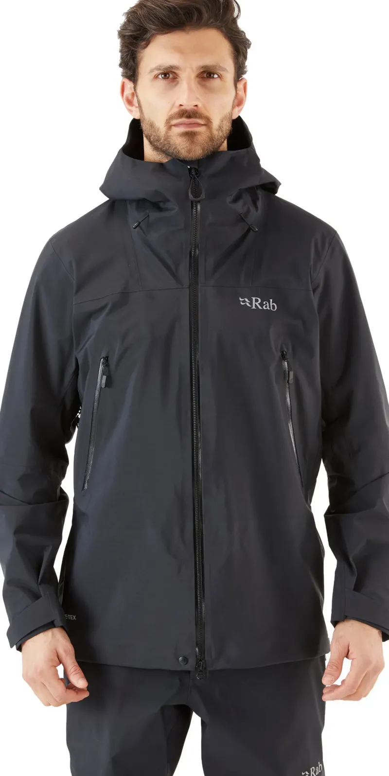 Rab Waterproof Jackets-Mens Kangri GTX Jacket - Black