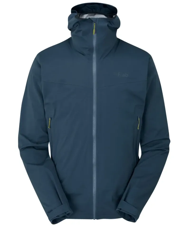 Rab Waterproof Jackets-Mens Kinetic 2.0 Jacket - Blue Night