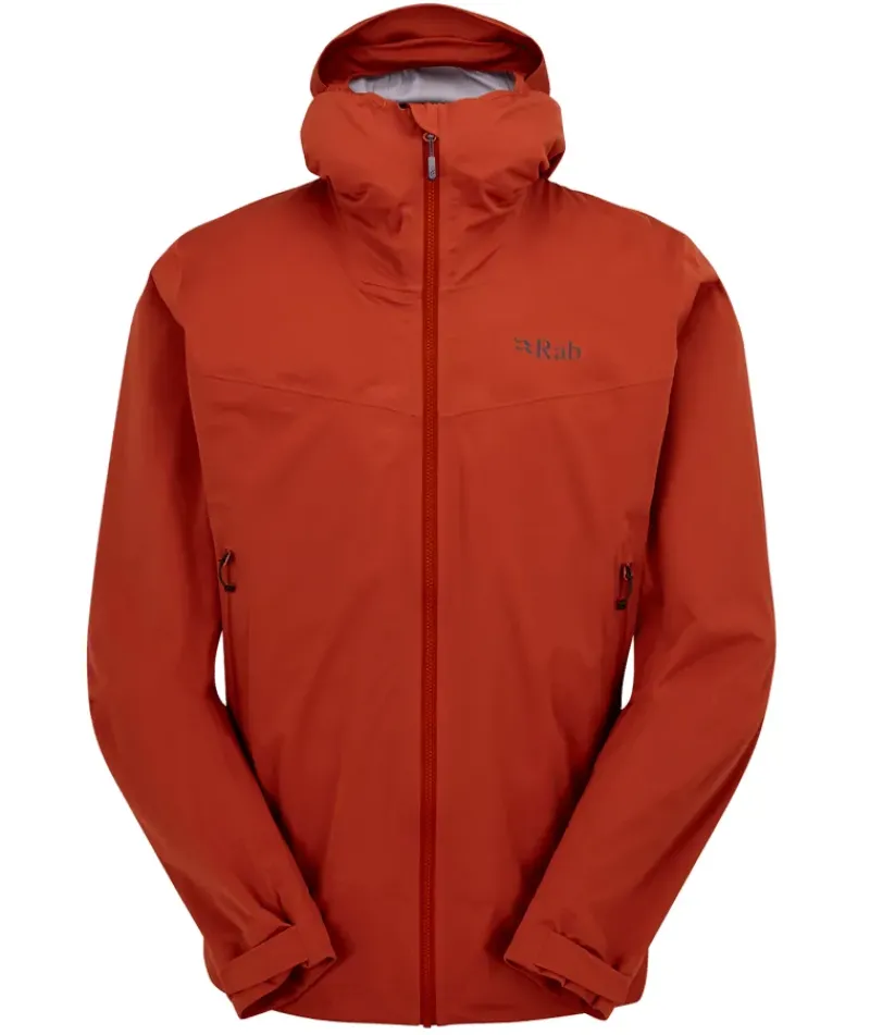 Rab Waterproof Jackets-Mens Kinetic 2.0 Jacket - Tuscan Red