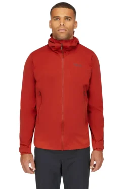 Rab Waterproof Jackets-Mens Kinetic 2.0 Jacket - Tuscan Red