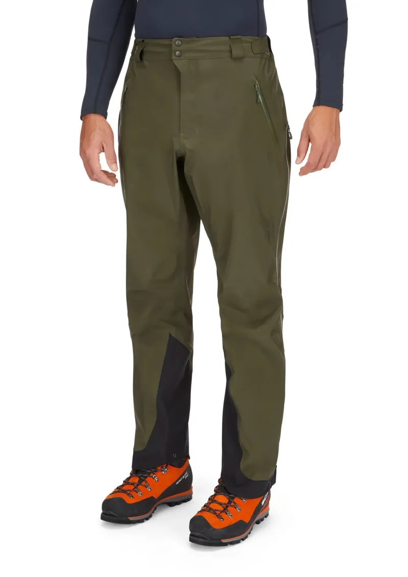 Rab Waterproof Trousers-Mens Latok GTX Pro Pants - Army