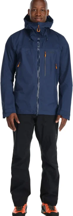 Rab Waterproof Jackets-Mens Latok Mountain GTX Jacket - Deep Ink