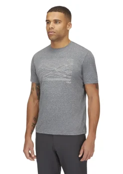Rab T-Shirts & Baselayers-Mens Mantle Outline Tee - Beluga