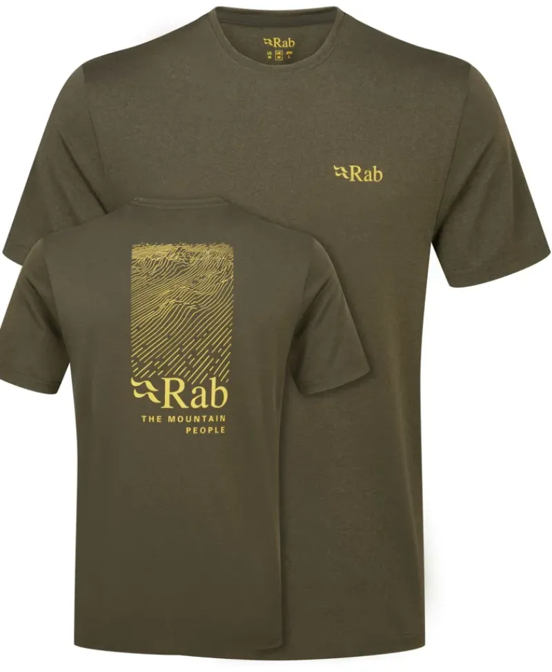 Rab T-Shirts & Baselayers-Mens Mantle Ridge Tee - Army