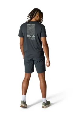 Rab T-Shirts & Baselayers-Mens Mantle Ridge Tee - Ebony