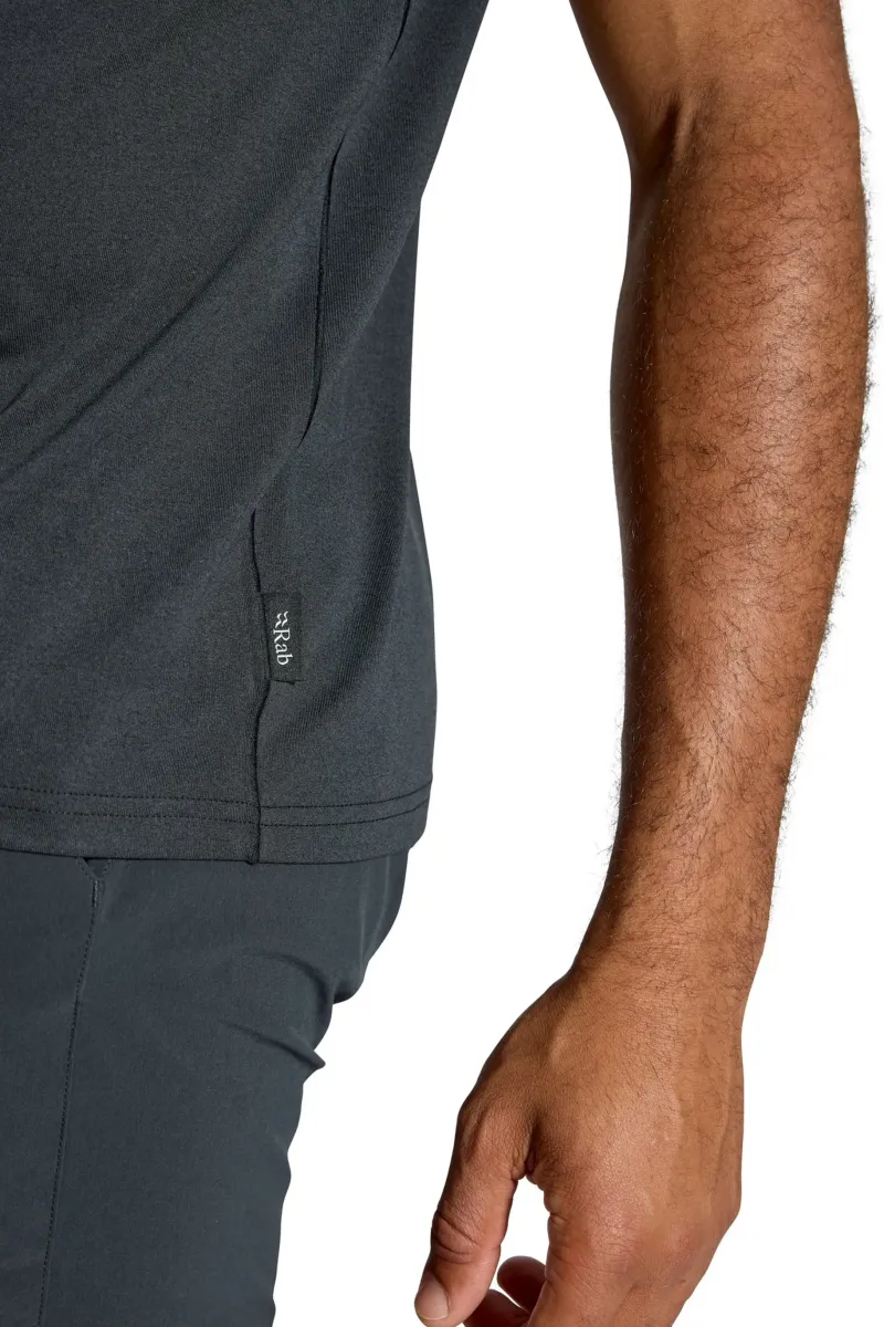 Rab T-Shirts & Baselayers-Mens Mantle Ridge Tee - Ebony