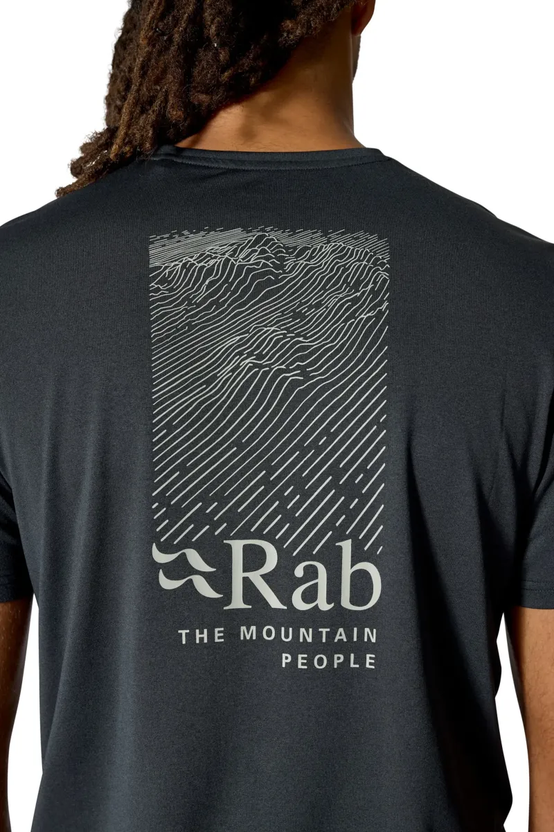 Rab T-Shirts & Baselayers-Mens Mantle Ridge Tee - Ebony