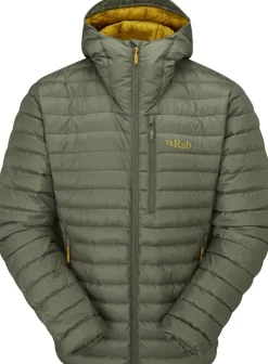 Rab Insulated Jackets-Mens Microlight Alpine Jacket - Light Khaki