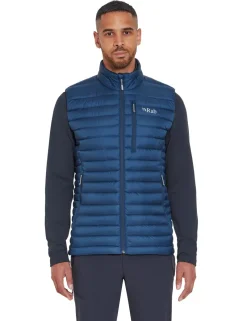 Rab Vests & Gilets-Mens Microlight Vest - Tempest Blue
