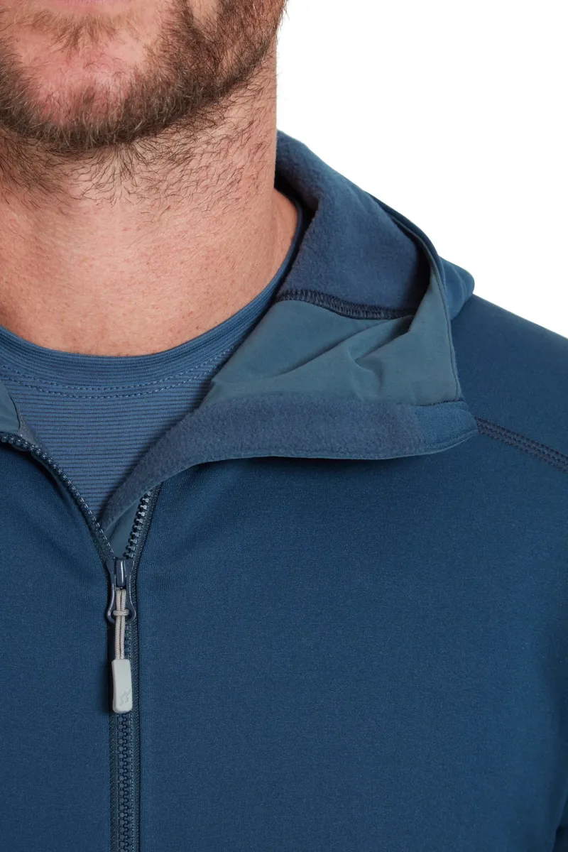 Rab Fleece & Mid Layer-Mens Modulus Hoody - Tempest Blue