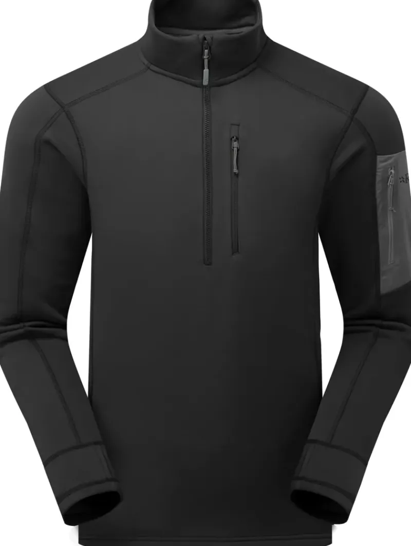 Rab Fleece & Mid Layer-Mens Modulus Pull-On - Black