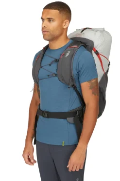 Rab Fast & Light Rucksacks And Vests-Mens Muon 40 Rucksack - Pewter-Graphene