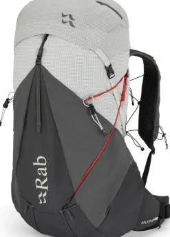 Rab Fast & Light Rucksacks And Vests-Mens Muon 50 Rucksack - Pewter-Graphene