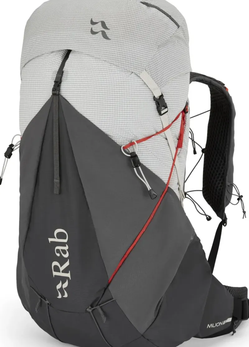 Rab Fast & Light Rucksacks And Vests-Mens Muon 50 Rucksack - Pewter-Graphene