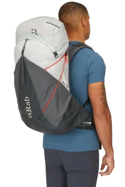 Rab Fast & Light Rucksacks And Vests-Mens Muon 50 Rucksack - Pewter-Graphene