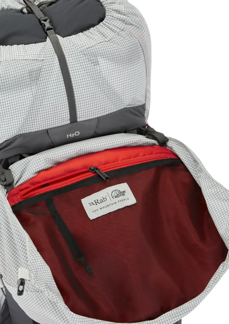 Rab Fast & Light Rucksacks And Vests-Mens Muon 50 Rucksack - Pewter-Graphene