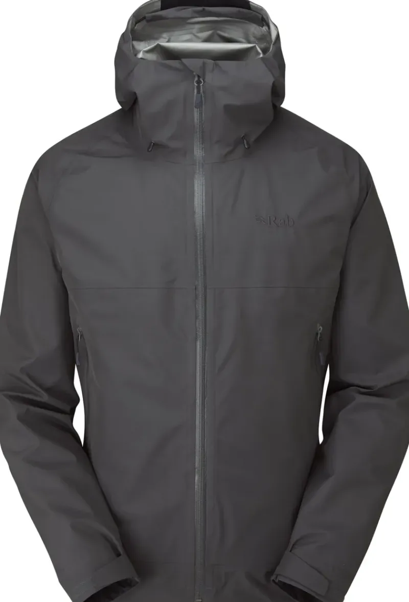 Rab Waterproof Jackets-Mens Namche Paclite Jacket - Graphene