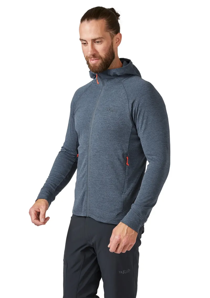 Rab Fleece & Mid Layer-Mens Nexus Hoody - Steel