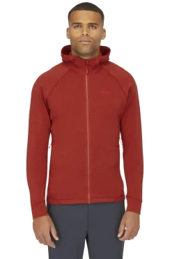 Rab Fleece & Mid Layer-Mens Nexus Hoody - Tuscan Red