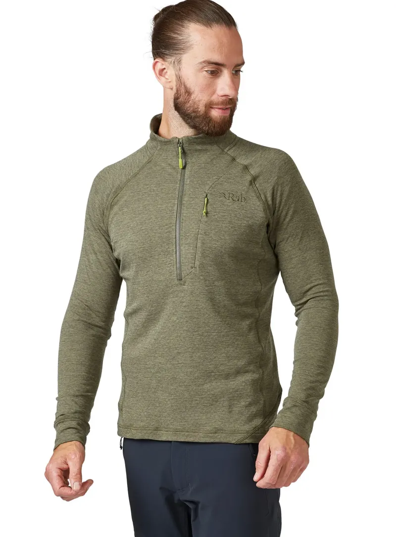 Rab Fleece & Mid Layer-Mens Nexus Pull-On - Light Khaki